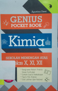 GENIUS POCKET BOOK KIMIA SEKOLAH MENENGAH ATAS KELAS X, XI, XII