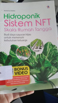 HIDROPONIK SISTEM NFT SKALA RUMAH TANGGA