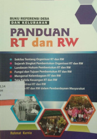 Buku Referensi Desa Dan Kelurahan Panduan RT. Dan RW